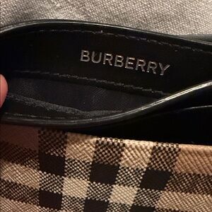 Authentic Burberry Check Card Case Leather Card Holder Original Archive Beige